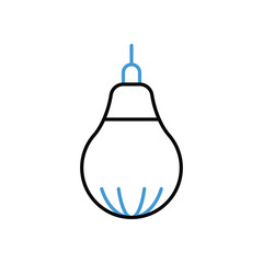 Punch Bag Icon vector stock illustration.