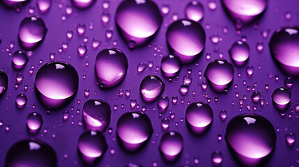 Purple waterdrops on a dark background