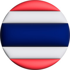 3D Flag of Thailand on circle - 692956660