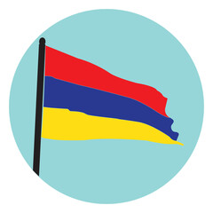 Obraz premium Armenian flag logo