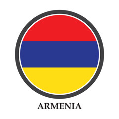 Obraz premium Armenian flag logo