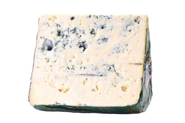 Blue cheese isolated on white