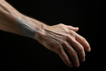 A persistent pain in the wrist and hand, associated with conditions such as carpal tunnel syndrome....