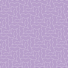 Abstract geometric purple japanese overlapping circles lines and waves pattern