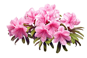Rhododendron Blossom Isolated on Transparent Background. Ai