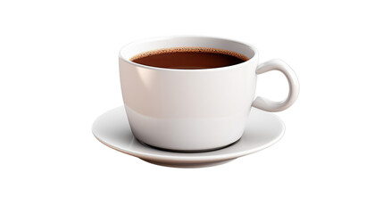 cup of coffee isolated on a transparent background
