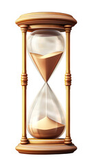 hourglass isolated on a transparent background