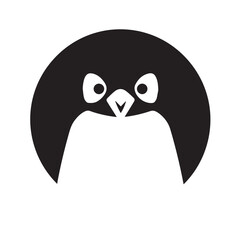 Penguin in cartoon, doodle style. Isolated 2d vector illustration in logo, icon, sketch style, Eps 10, black and white. AI Generative