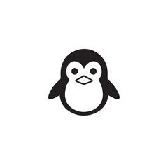 Obraz premium Penguin in cartoon, doodle style. Isolated 2d vector illustration in logo, icon, sketch style, Eps 10, black and white. AI Generative