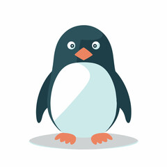 Penguin in cartoon, doodle style. Isolated 2d vector illustration in logo, icon, sketch style, Eps 10. AI Generative