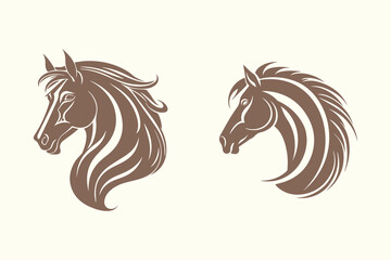 Horse head vector illustration