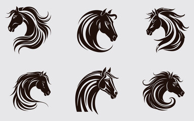 Horse head vector illustration