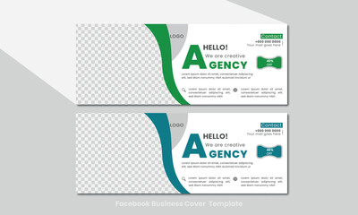 Corpotate business  facebook cover template.