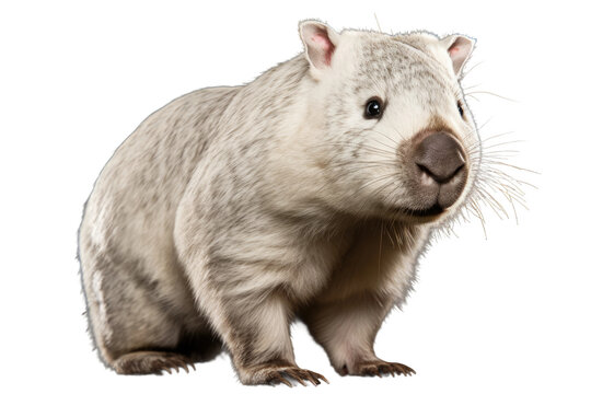 Bushland Royalty The Northern Hairy Nosed Wombat Isolated On Transparent Background