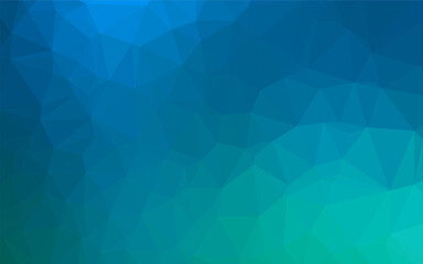 Light Blue, Green vector abstract polygonal texture.