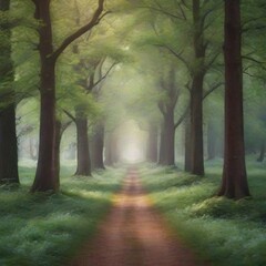 Obraz premium path in the forest