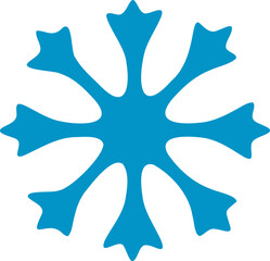 Snowflake vector illustration. Snow flake symbol design elements