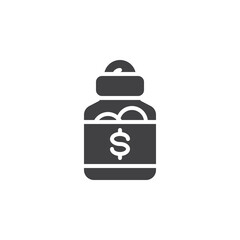 Money savings vector icon