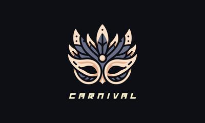 Carnival Flat Minimal Design, Logo, vector, Illustration 