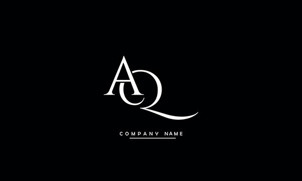 AQ, QA, A, Q Abstract Letters Logo Monogram