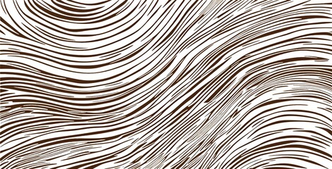 Drawing black and white wavy line pattern sketch design