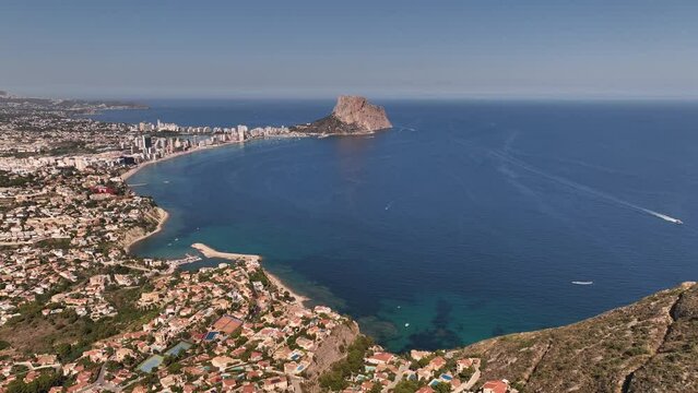 Panoramica de Calpe desde el morro de Toix