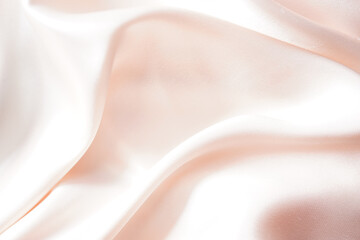 Wavy pink silk or satin, simple, elegant, beautiful back, blurry or blurry