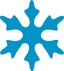 Snowflake vector illustration. Snow flake symbol design elements