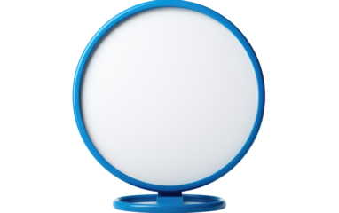 Information Sign Circle Blue Round Shape on a White or Clear Surface PNG Transparent Background