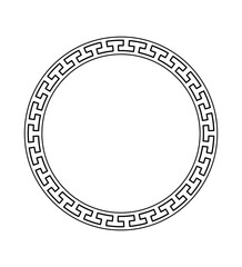 Black Circle Ornate Border
