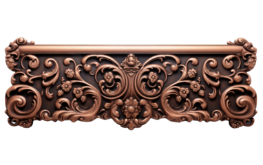 Copper House Grill Brown Ancient on a White or Clear Surface PNG Transparent Background