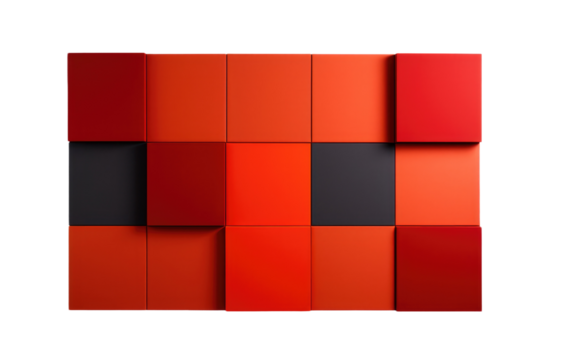 Sound Proofing Room Materials on a White or Clear Surface PNG Transparent Background