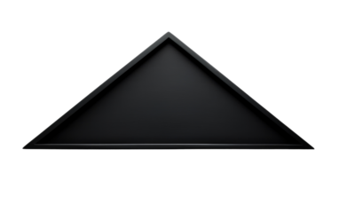 Sleek Black Directional Arrow Set on a White or Clear Surface PNG Transparent Background