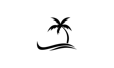 Fototapeta na wymiar silhouette of a palm