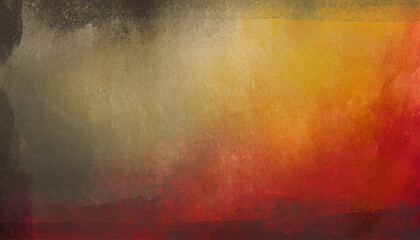 Obraz na płótnie Canvas Grunge background with space for text, abstract dark texture; red orange and yellow color gradient on canvas