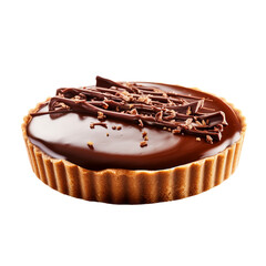 Delectable Gingerbread Amaretto Tart Isolation on a transparent background