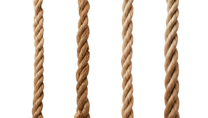rope set isolated on transparent background cutout