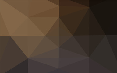 Dark Black vector abstract polygonal texture.