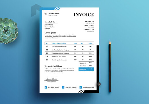 Business Invoice Layout