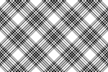 Tartan plaid background, diagonal check seamless pattern. Vector fabric texture for textile print, wrapping paper, gift card, wallpaper.