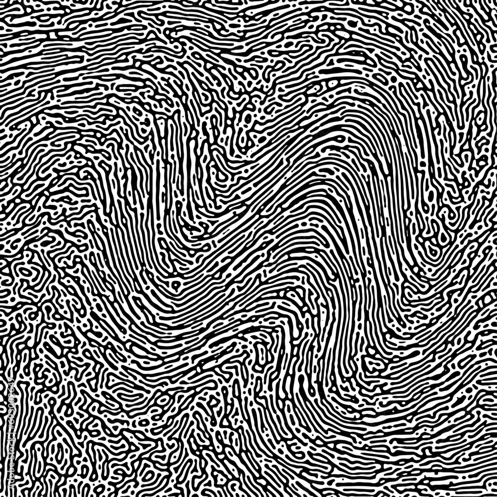 Poster black and white abstract poster design with turing pattern wavy lines. liquid lines for banner, flie