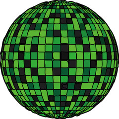 ミラーボール（mirror ball）(PNG)