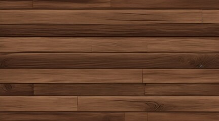 Fototapeta premium Abstract Brown Hardwood Floor Texture Pattern. Striped, textured brown hardwood floor with wood grain pattern.