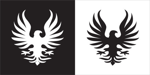 Illustration vector graphics of eagle icon