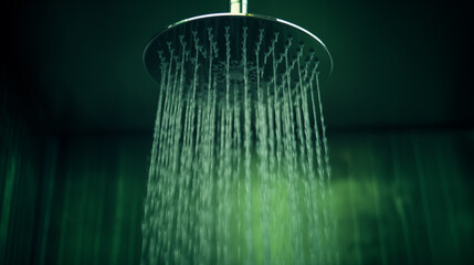 water flowing from a shower