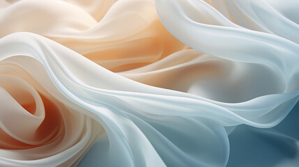 Fototapeta premium Gentle, flowing abstract forms representing a relaxing massage.