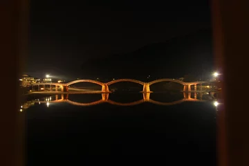 Cercles muraux Le pont Kintai 錦帯橋　山口県岩国市　日本観光