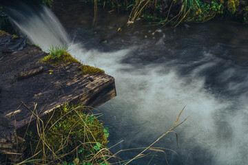 Spring water. Strong current and splashing water. - 693008203