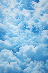 Abstract, swirling clouds in a dynamic, turbulent sky.
