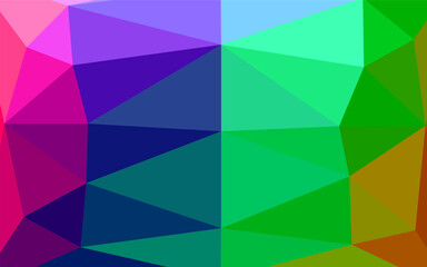 Fototapeta premium Light Multicolor, Rainbow vector abstract polygonal texture.